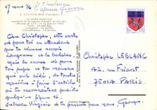 CPSM Luc sur Mer Calvados le jardin municipal squelette de la baleine echouee au lieu dit Moulinl de