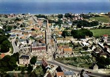 CPSM Langrune sur Mer Calvados vue aerienne 