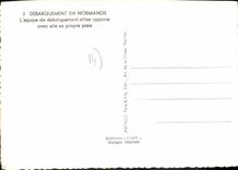 CPSM Debarquement en Normandie l'equipe de debarquement alliee opporte avec elle sa propre Jetee 