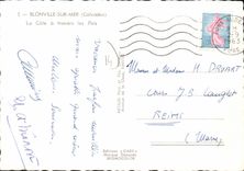 CPSM Blonville sur mer Calvados la cote a travers les pins 