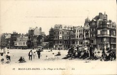 CPA Malo les Bains La Plage et la Digue 