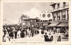 CPA Malo les Bains Les Logettes du Casino et la Digue 