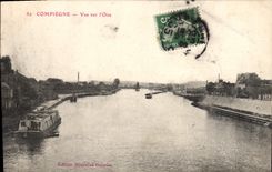 CPA Compiegne Vue sur l'Oise 