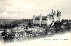 CPA Pierrefonds Panorama vu du Rocher 
