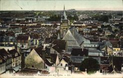 CPA Compiegne Panorama pris de l'Eglise 