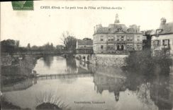 CPA Creil Oise Le Petit bras de l'Oise et l'Hotel de Ville 