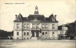 CPA Creil Oise L'Hotel de Ville 
