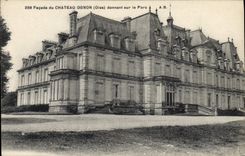 CPA Facade du Chateau Ognon Oise donnant sur le Parc 