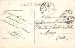 CPA Guerre de 1914 Sensil incendie par les Allemands maison d'Etude du Notaire Rue de la Republique