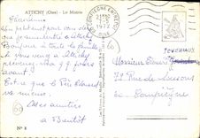 CPSM Attichy Oise la Mairie 