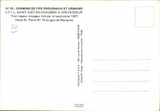CPSM Chemains de fer regionaux et urbains V F i L saint just en chaussee a crevecoeur train vapeur v