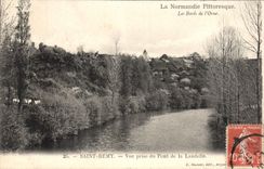 CPA La narmandie pittoresque les bords de l'Orne Saint remy vue prise du pont de la landelle 