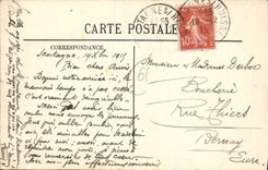 CPA Mortagne les Halles et le Theatre