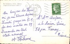 CPA St Sulpice S Rille Orne l'eglise et le Prieure XIII S