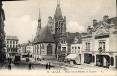 CPA Laigle Place Saint Martin et l'eglise 