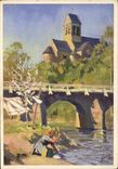 CPSM Terre de France En Normandie Eglise de Saint Ceneri le Gerei Orne sur les bords de la Sarthe 