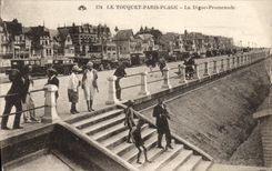 CPA Le Touquet Paris Plage La Digue Promenade 
