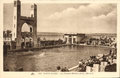 CPA Paris plage la piscine Marine Arch Berard 