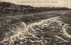CPA Berck Plage vue de la plage cote Sud prise en pleine Mer 