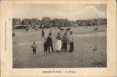 CPA Berck Plage la plage 