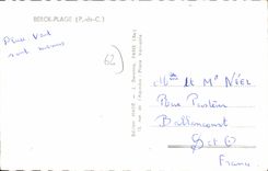 CPA Berck Plage esplanade phare plage baie d'Authie entonnoir
