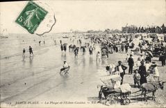 CPA Berck Plage la plage et l'Eden casino 