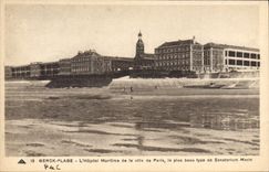 CPA Berck Plage l'hopital Maritime de la ville de Paris le plus beau type de Sanatorium Marin 