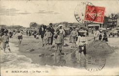 CPA Berck Plage la plage 