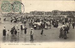 CPA Berck Plage vue generale de la plage 