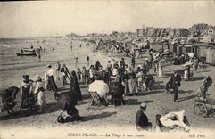 CPA Berck Plage la plage à mer haute 