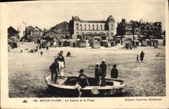 CPA Berck Plage le casino et la plage 