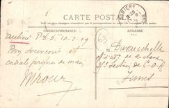 CPA Panorama de Clermont Ferrand Route de Nohanent circuit d'auvergne coupe Gordon Bennett 1905