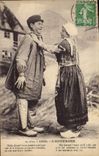 CPA L'Auvergne dis Joseph mon pere a dit que si tu lui achetais sa vache blonde il me marietait avec
