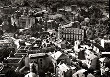 CPSM En avion Au dessus de Chatel Guyon P de D le Splendid le grand hotel et l'hotel du parc 