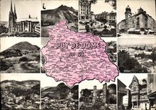 CPSM Puy de Dome Clermont Ferrand Sansy Chatelguyon Puy de Dome Royat Thiers 