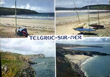 CPSM Telgruc Sur Mer La Bretagne En Couleurs Telgruc Sur Mer finistere plage de Trez Bellec Les Fala