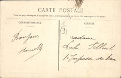 CPA Montlhery la roche Saint Nicolas en 1907 sur le versant Nord Ouest de la Tour 