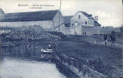 CPA Nozay Ferme de villarceau l'Abreuvoir 
