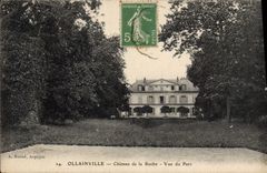 CPA Ollainville chateau de la Roche vue du Parc 