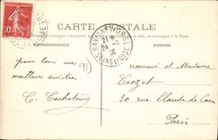 CPA Epinay sur Orge chateau de Sillery Anciens Fiefs de Quicampois et Charaintru appartenaient en 12