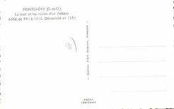 CPA Montlhery S et O la tour et les Ruines d'un chateau edifie de 991 à 1015 demantele en 1591