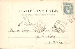CPA Longjumeau S et O Portail de l'Eglise