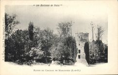 CPA Ruines du chateau de Marcoussis S et O 