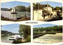 CPSM Soisy sur Seine Image de france Divers aspects de la ville 