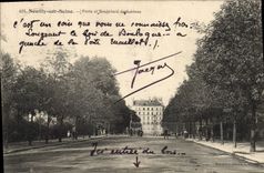CPA Neuilly sur Seine Porte et boulevard de Sablons