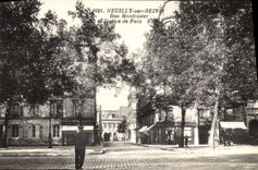CPA Neuilly sur Seine Rue Montrosier et Justice de Paix