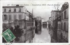 CPA Boulogne sur Seine Inondation 1910 Rue de Sevres