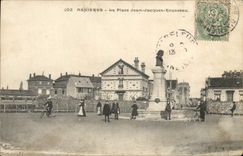 CPA Asnieres Le Place de Jean Jacques Rousseau