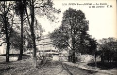 CPA Epinay sur Seine La Mairie et les Jardins
