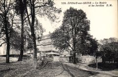 CPA Epinay sur Seine La Mairie et les Jardins